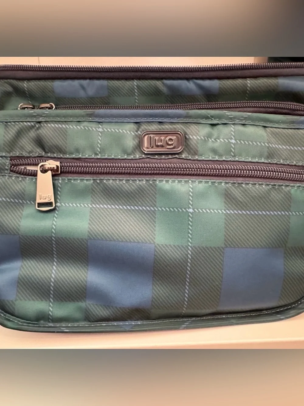 lug 3pc Trolley Set NWT Pop Plaid Navy